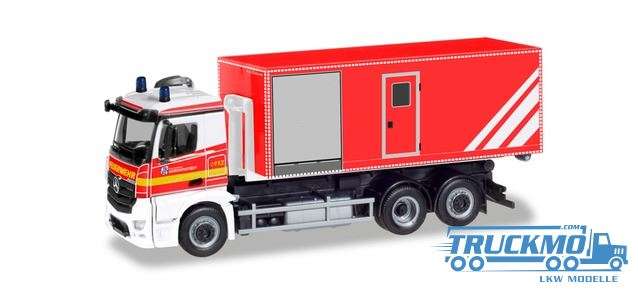 Herpa Voluntary fire brigade Norderstedt Mercedes-Benz Antos turnable ladder truck 094450