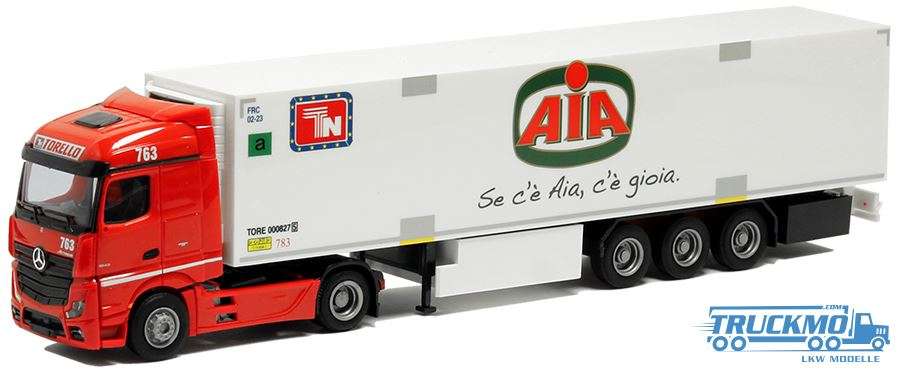 AWM Torello / AIA Mercedes Benz Actros2 Streamspace Aerop Refrigerated box semitrailer 75124