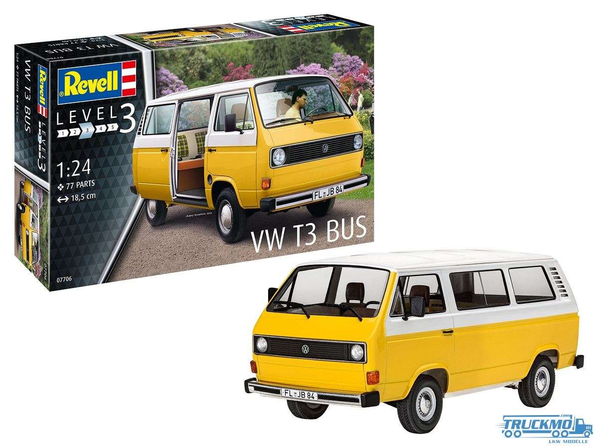 Revell Modellbausatz Volkswagen T3 Bus 07706