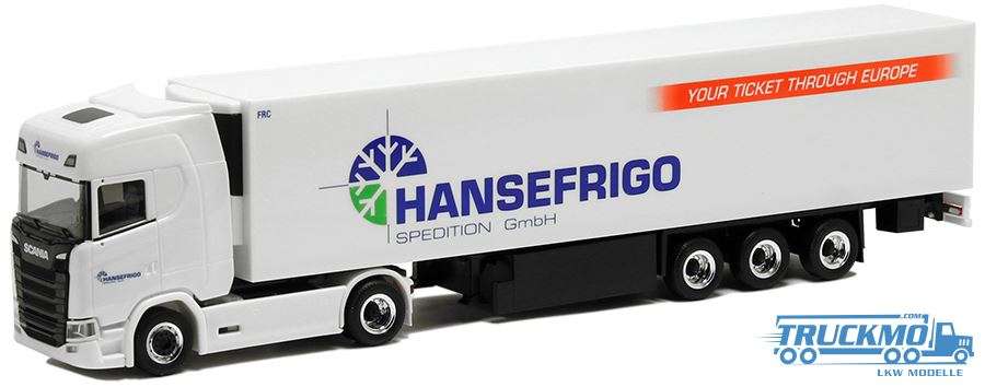 Herpa Hansefrigo Scania CS20HD Kühlauflieger 5067