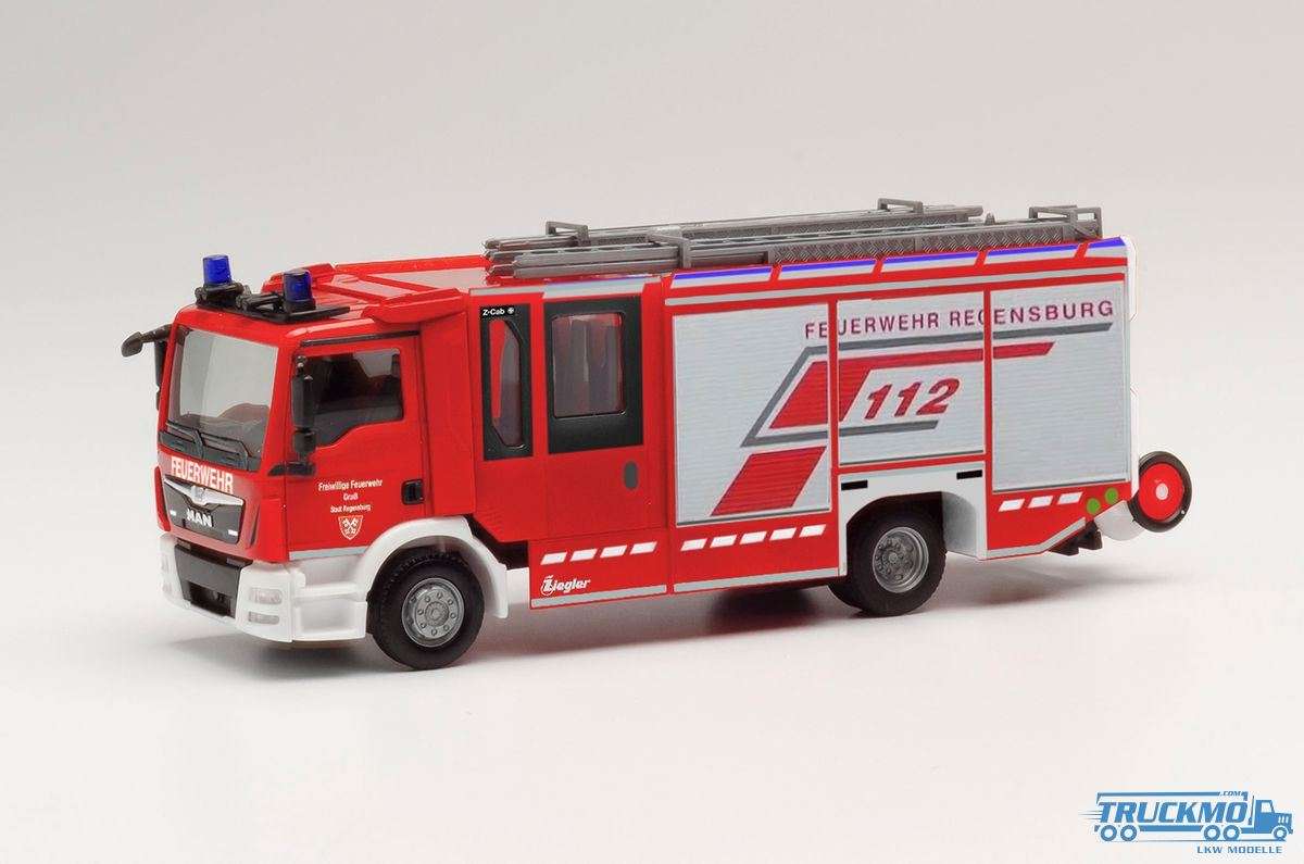 Herpa fire brigade Regensburg MAN TGL Ziegler Z-Cab rescue vehicle 096171