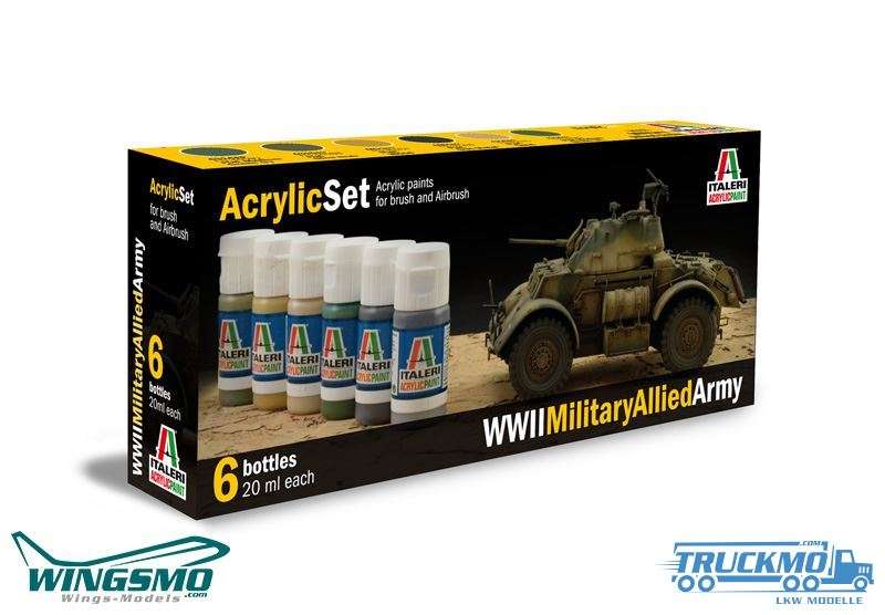 Italeri Acrylic Set WWII Military Allied Army 0440