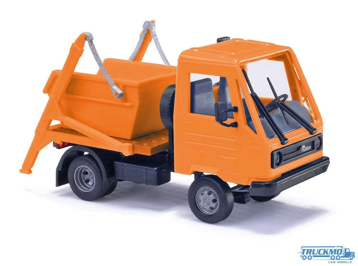 Busch Multicar M26 with skip loader orange 42232