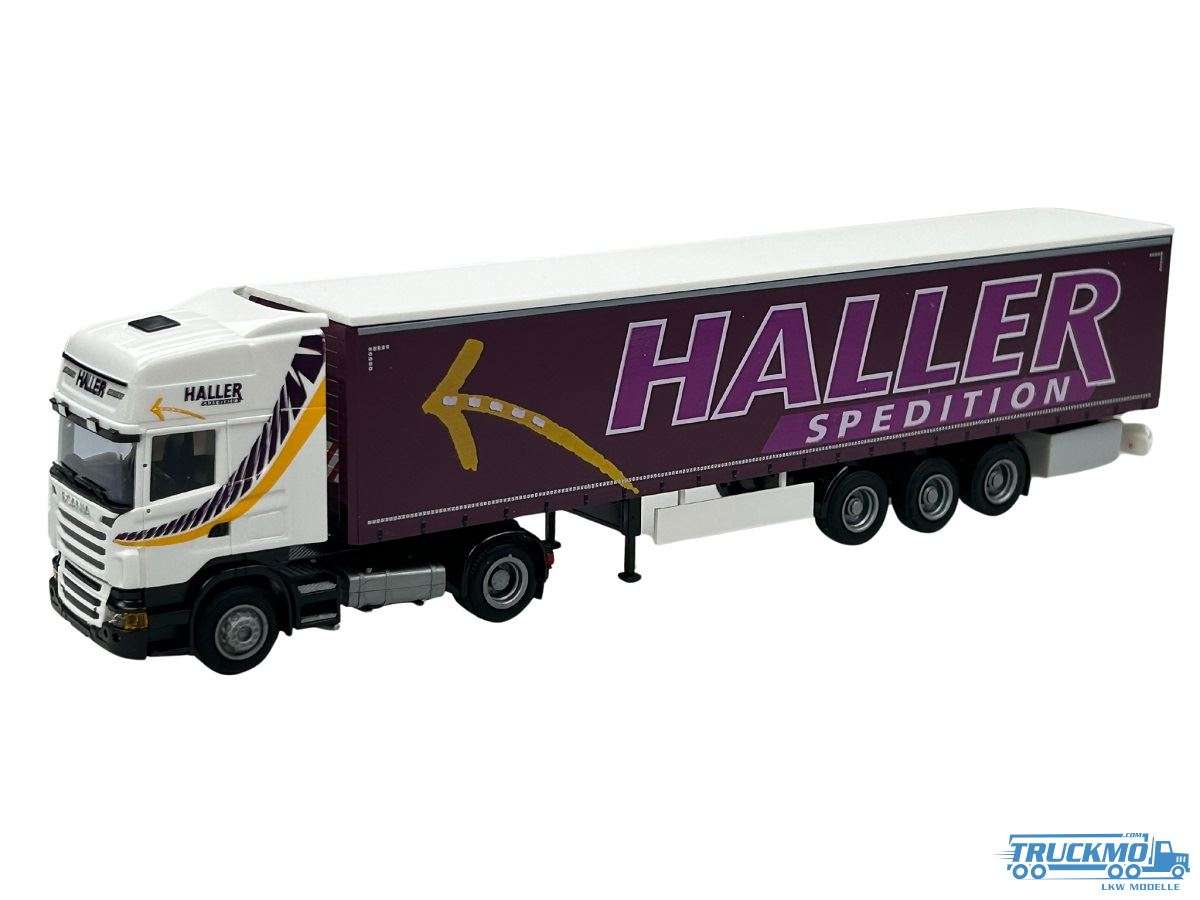 AWM Haller Scania 09´ Topline Curtain Box Semitrailer 76299