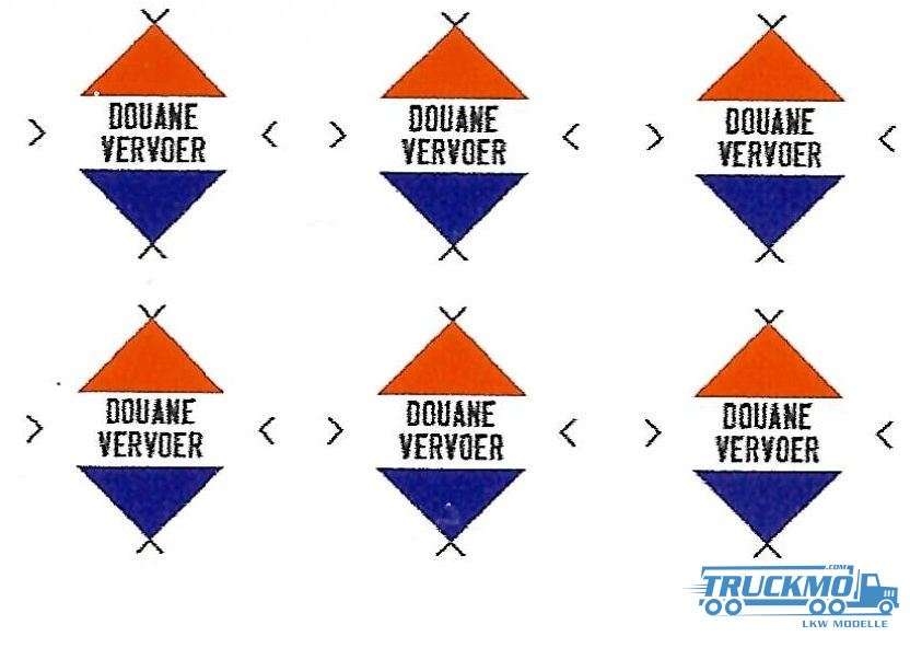Tekno Decals Douane Vervoer Sticker 020-132 80543
