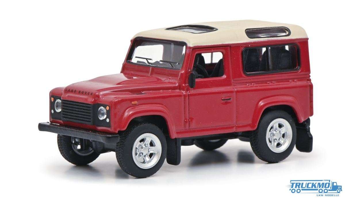 Schuco Paperbox Edition Land Rover Defender red white 452030700