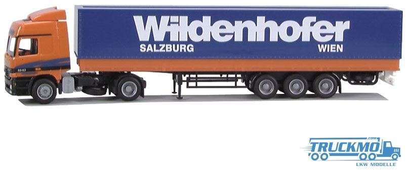 AWM Wildenhofer Mercedes Benz Actros L Flatbed semitrailer 70852
