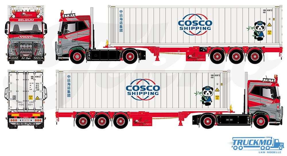 Tekno SL Logistics Volvo FH05 4x2 Containerauflieger + 40ft Container 85677