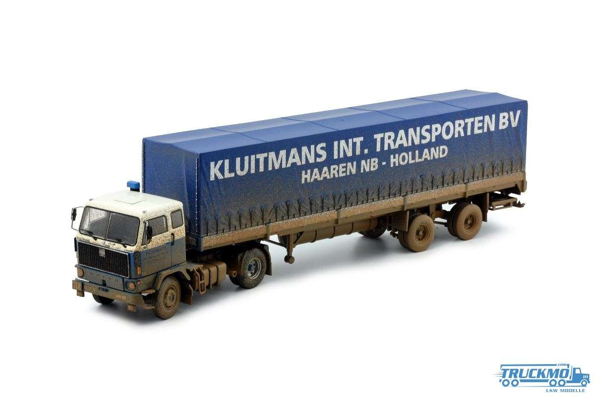 Tekno Kluitmans dirty Volvo F89 Curtainside trailer 76340