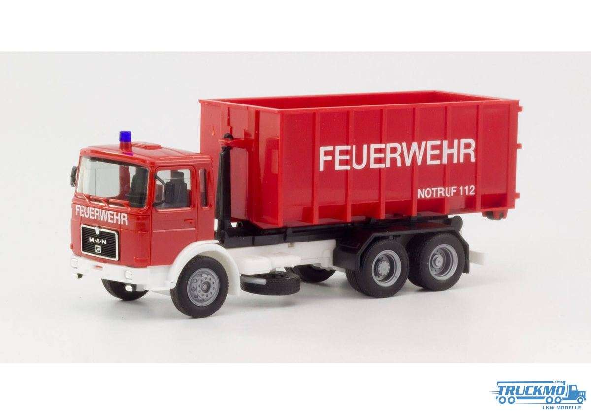 Herpa Basic Feuerwehr MAN F8 Abrollcontainer-Lkw 310963