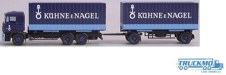AWM Kühne + Nagel MAN F 2000 Box trailer trailer 6312.01