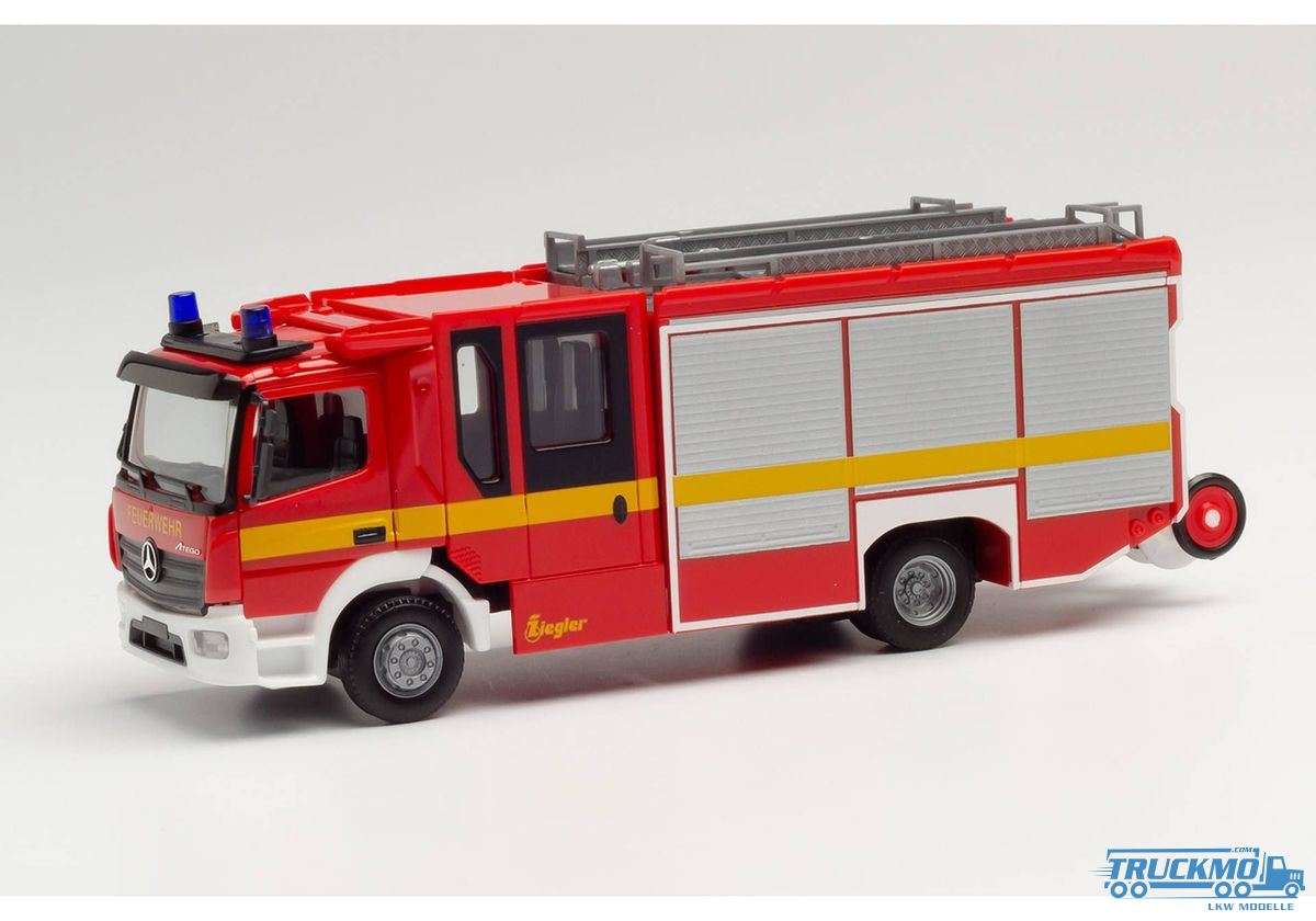 Herpa Feuerwehr Mercedes Benz Atego 13 Ziegler Z-Cab 095327