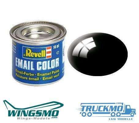 Revell model paints Email Color black glossy 14ml RAL 9005 32107