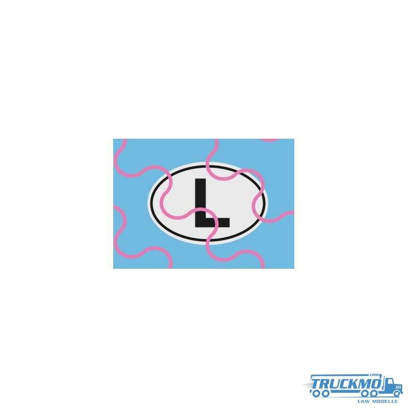 TRUCKMO Decal Country plate L 12D-0113