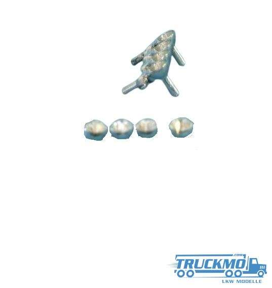Tekno Parts lamp bracket 4 lamps chrome 500-850 78466