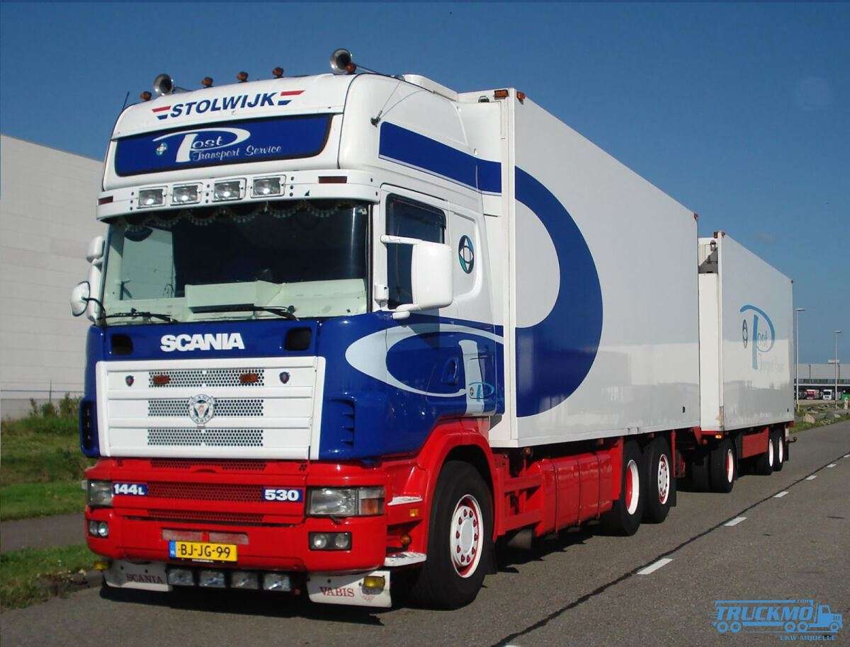 WSI Marcel Post Scania R4 Topline Reefer Box Truck-Trailer 01-4347