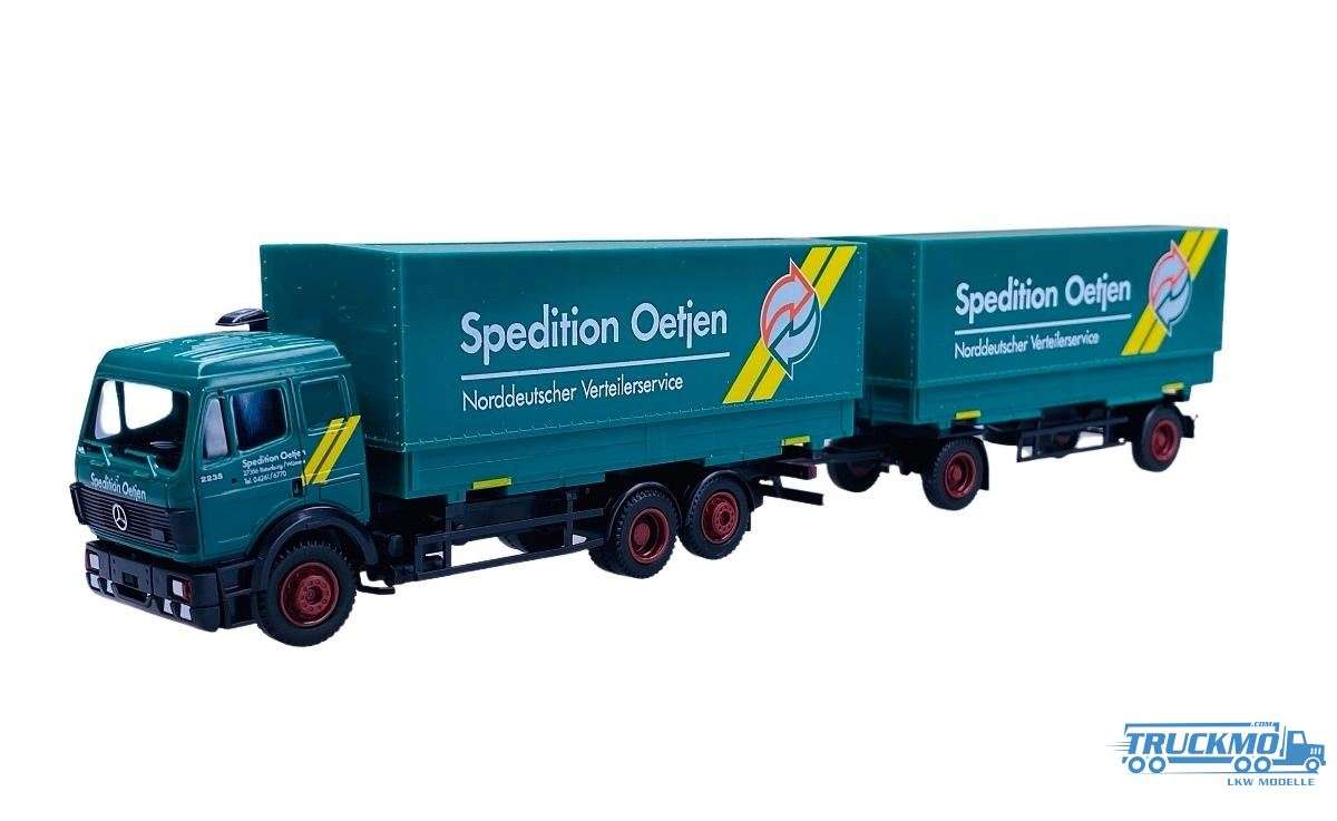 AWM Oetjen Mercedes Benz SK box truck-trailer 76030
