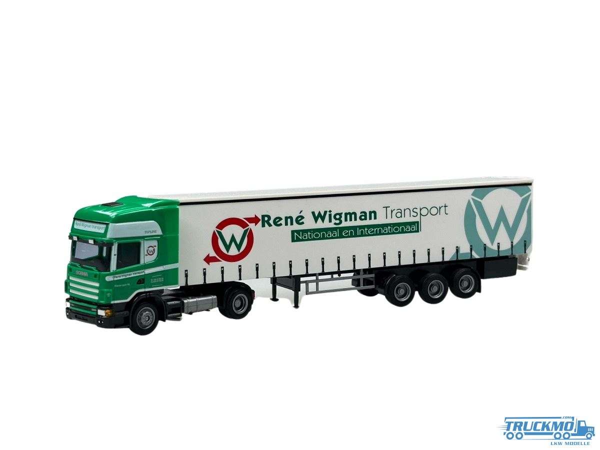 AWM Wigman Scania 4 R Topline curtainside semitrailer 53036