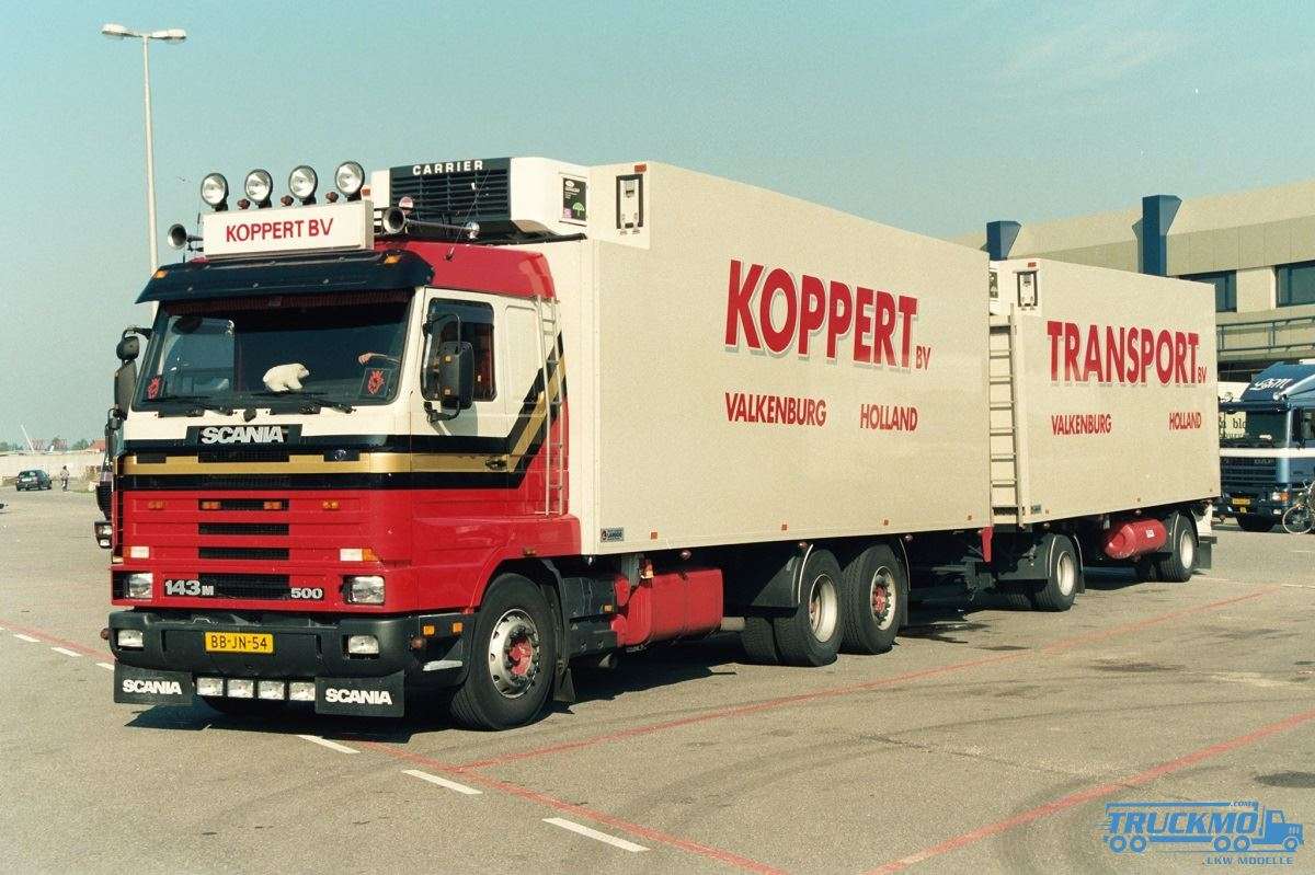 Tekno Koppert Scania 143-500 Kühlhängerzug 85385