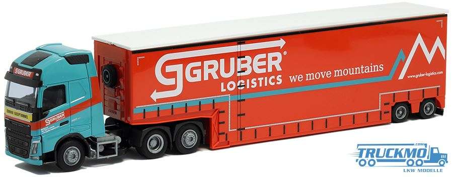 AWM Gruber Volvo &quot;12&quot; XL Aerop Low bed semitrailer 75299