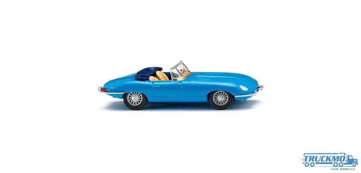 Wiking Jaguar E-Type Roadster blau 081707