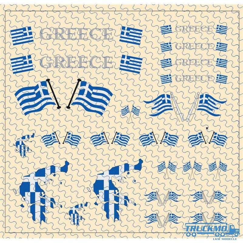 TRUCKMO Decal Flag Set Greece 12D-0547