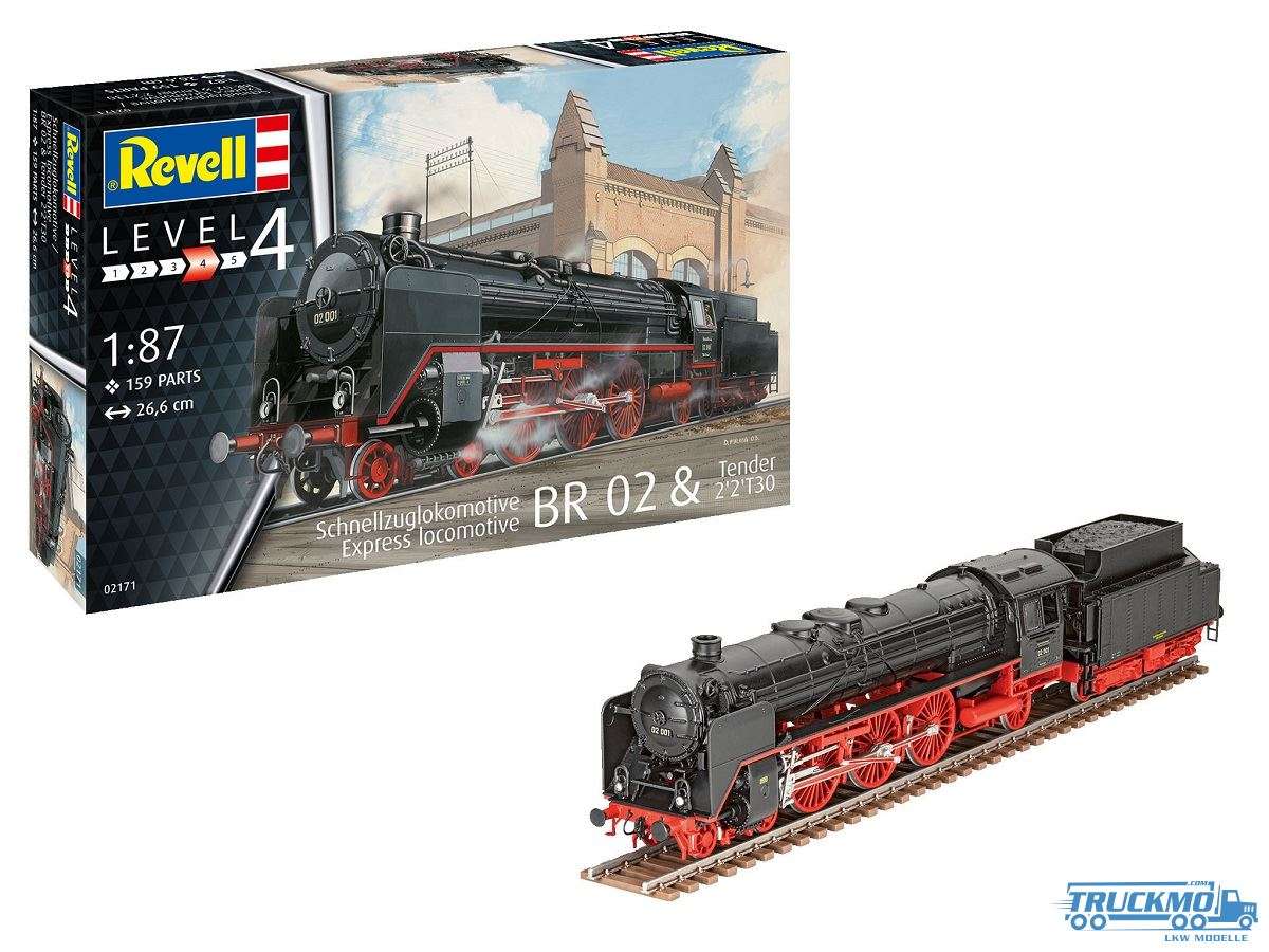 Revell BR 02 Express Locomotive &amp; Tender 2&#039;2&#039;T30 02171