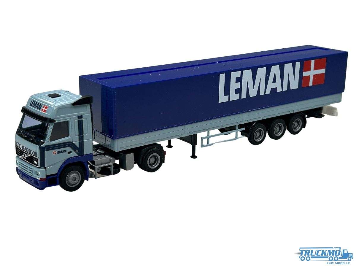 AWM Leman Volvo 08 GL flatbed semitrailer 76334