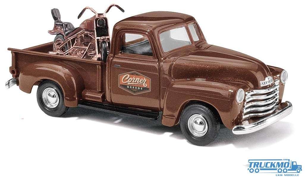 Busch Chevy Pick-Up with motorcycle 48242