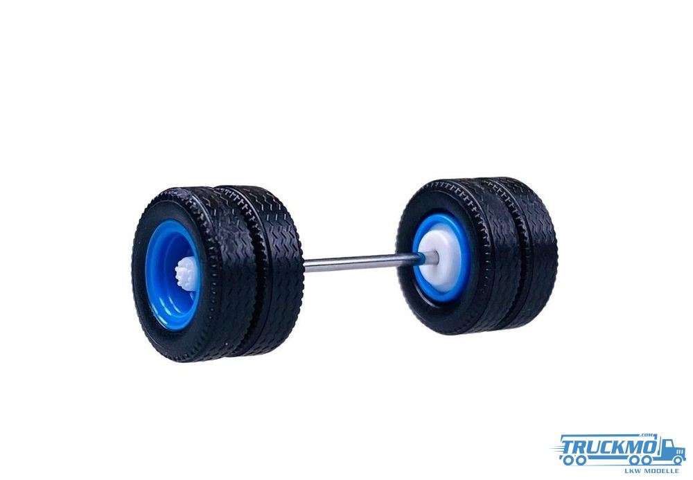 Herpa Axle Lkw 2-T Medi Hypoidnarbe blue / white A10042