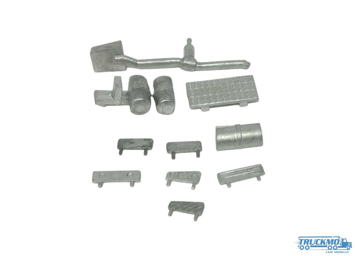 Tekno Parts Scania R Series Exhaust, Boiler, Spare Wheel, Gangways, Levels 500-178 77875