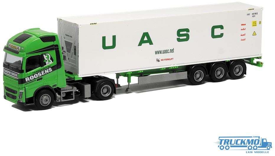 AWM Roosens / UASC Volvo 12 XL Aerop 40´Kühl-Container Sattelzug 75294