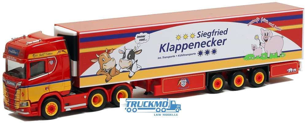 Herpa Klappenecker Scania CR20 reefer semitrailer 5178