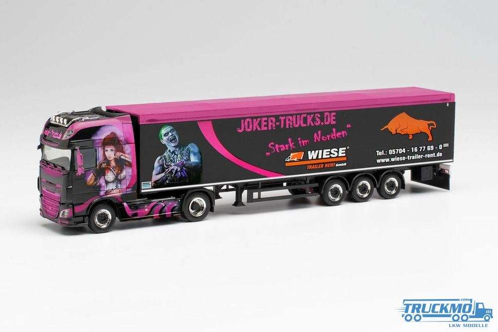 Herpa Joker Trucks / Trucker Babe Tamara DAF XF SSC Schubbodensattelzug 313674