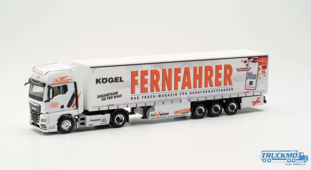 Herpa Fernfahrer/Justen MAN TGX GX curtainside semitrailer 949743