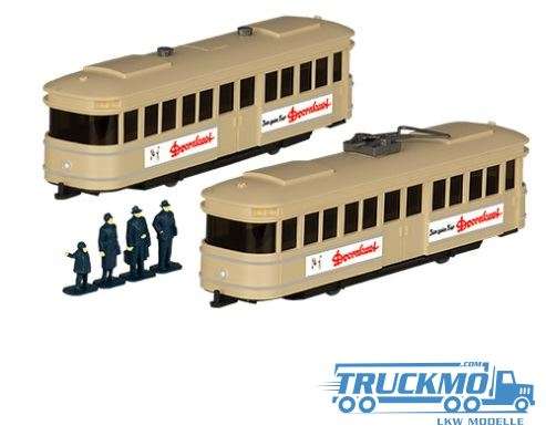 Wiking Set 84 Tram with trailer + figures 238982