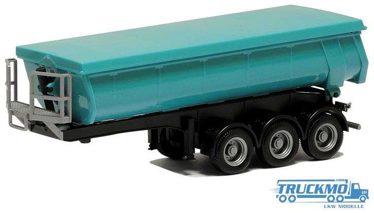 Herpa Thermomulden trailer turquoise 670336