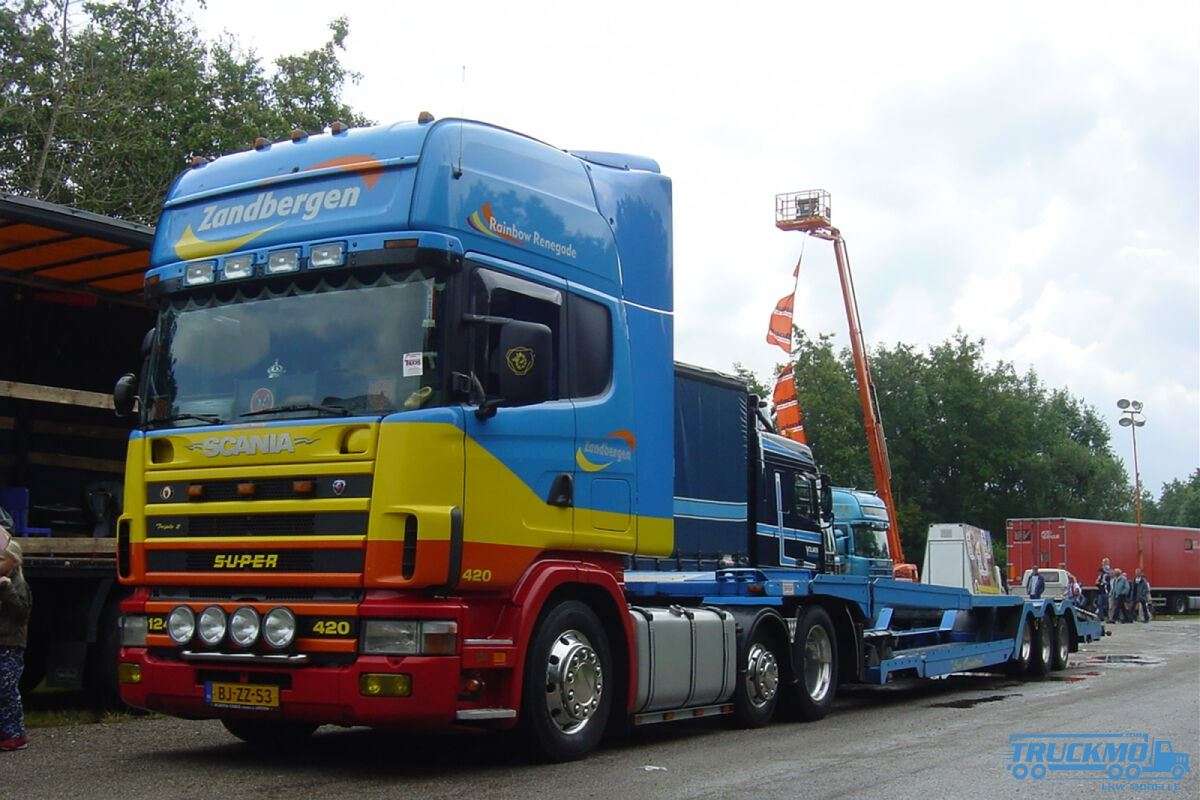 WSI Zandbergen High &amp; Heavy Scania 4 Serie Topline 6x2 Midlift Truck-Transporter 3axle 01-4245