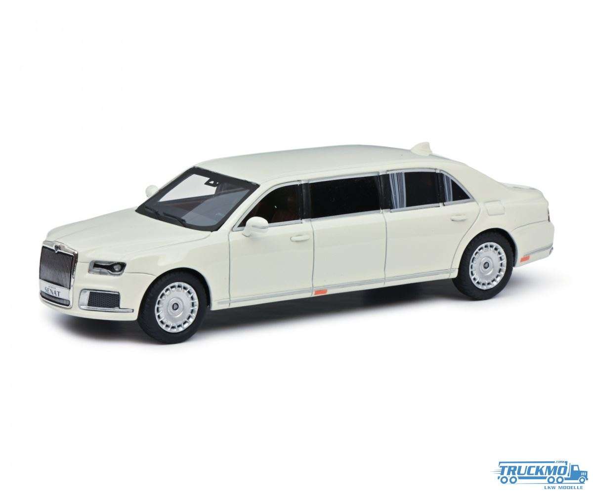 Schuco car model Aurus Senat white 450910100