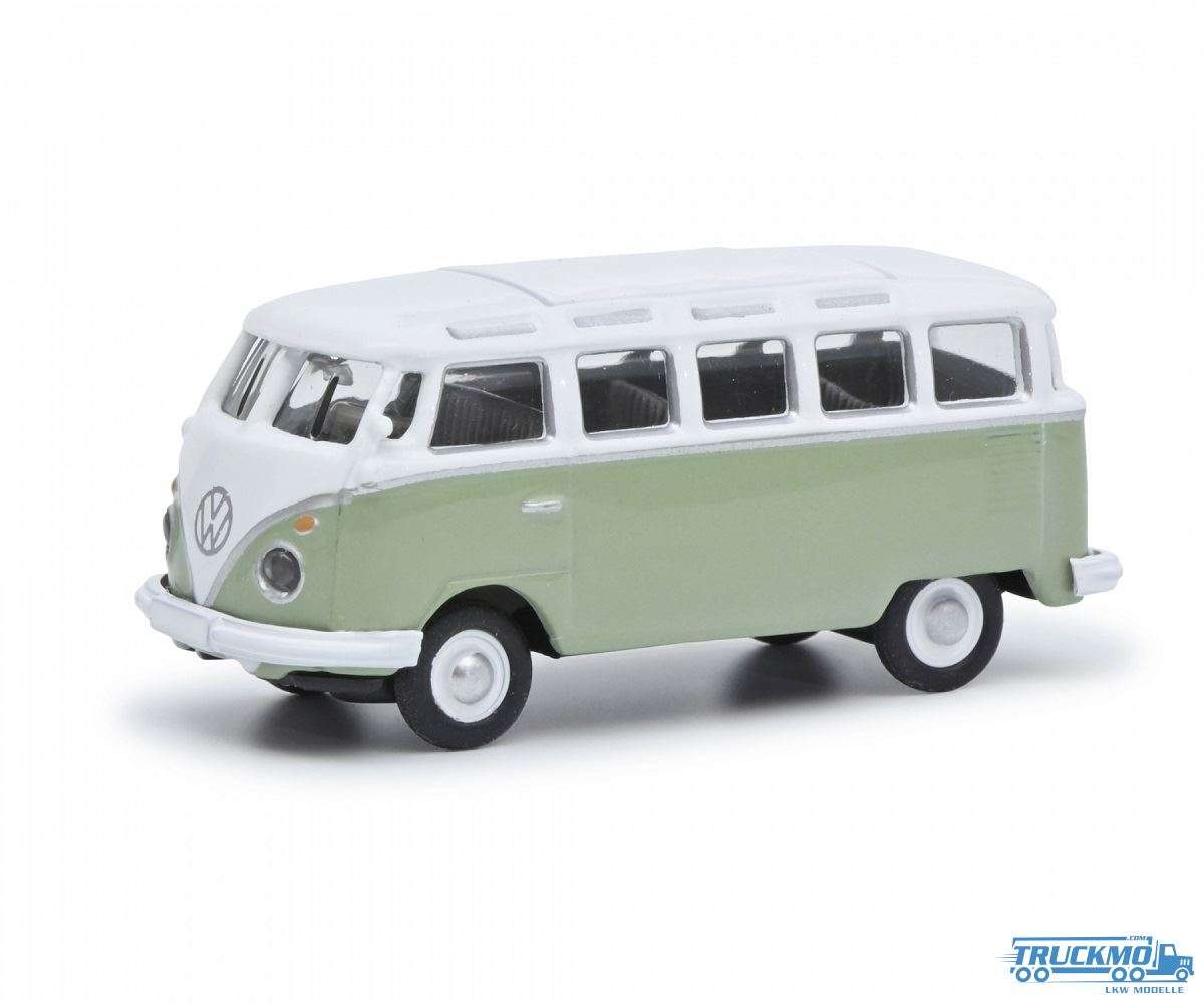 Schuco Volkswagen T1 Samba grün weiß 452670700