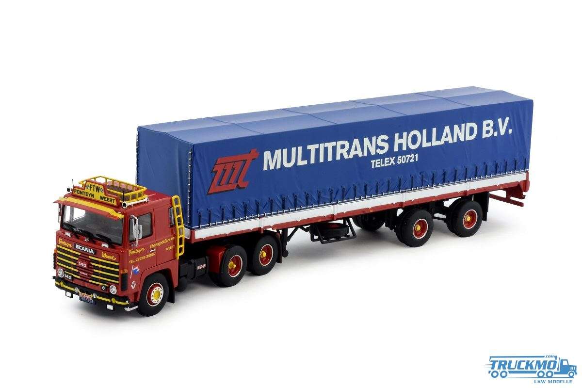 Tekno Fonteijn Scania 140 tarpaulin trailer 81886