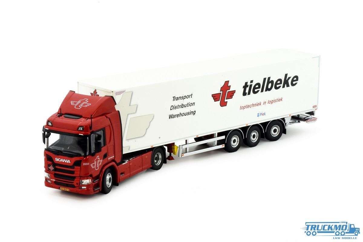 Tekno Tielbeke Scania Next G370 4x2 box semitrailer 85384