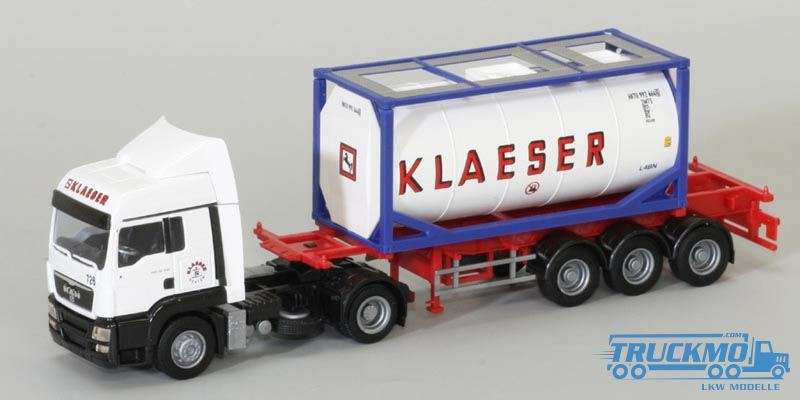 AWM Klaeser MAN TGS LX Aerop 20´ tank container tractor-trailer 8197.11