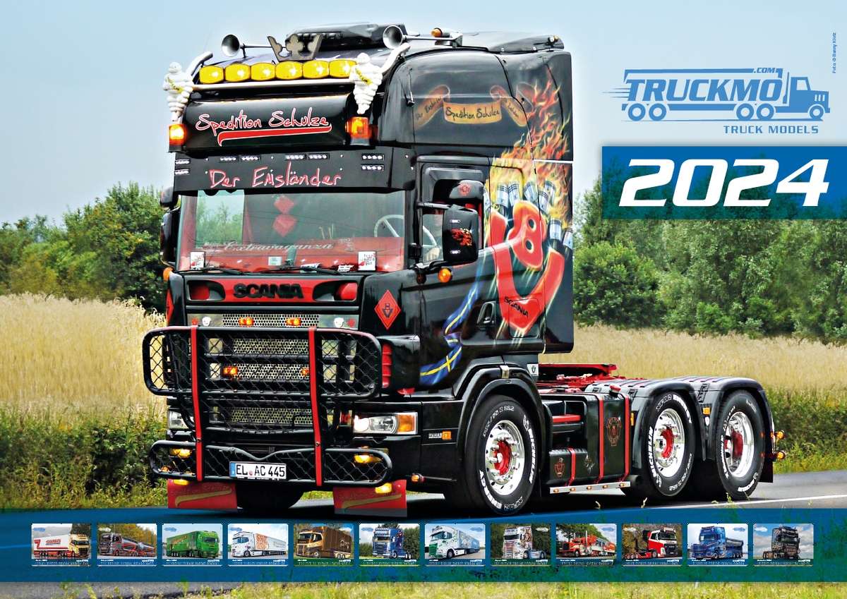 TRUCKMO Truck calender 2024 - Showtrucks A3 Querformat TRUCKMO