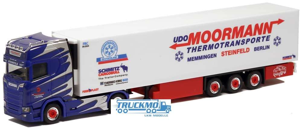Herpa Moormann Transport Scania CS20HD Reefer Box Semitrailer 5192