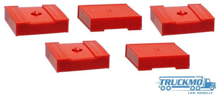 Herpa pallet boxes red 5 pieces 692559