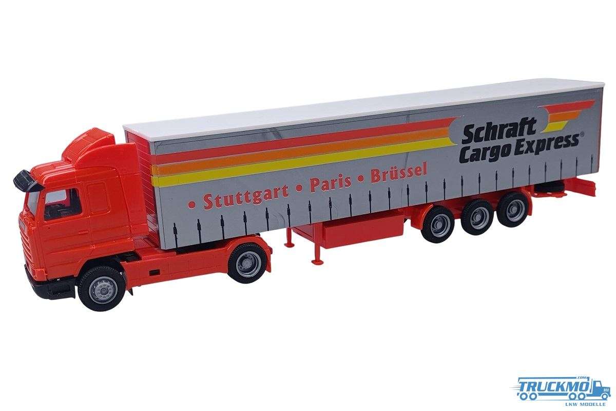 AWM Schraft Scania 3 Serie Curtain Box Semitrailer 76157