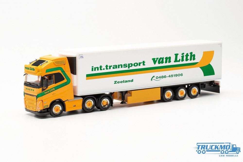 Herpa Van Lith Volvo FH Gl. XL 2020 6x2 Kühlkoffersattelzug 315456