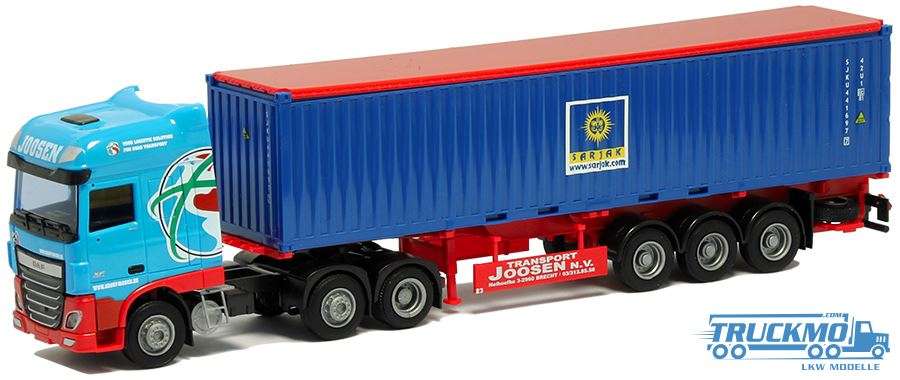 AWM Jossen / Sarjak DAF XF 106 SSC Aerop 40´OT Container tractor trailer 75322