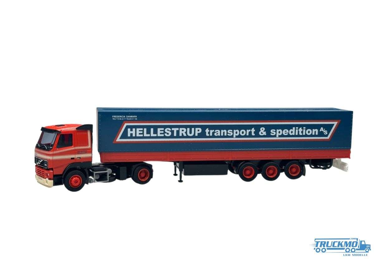 AWM Hellestrup Volvo FH platform semi-trailer 53315